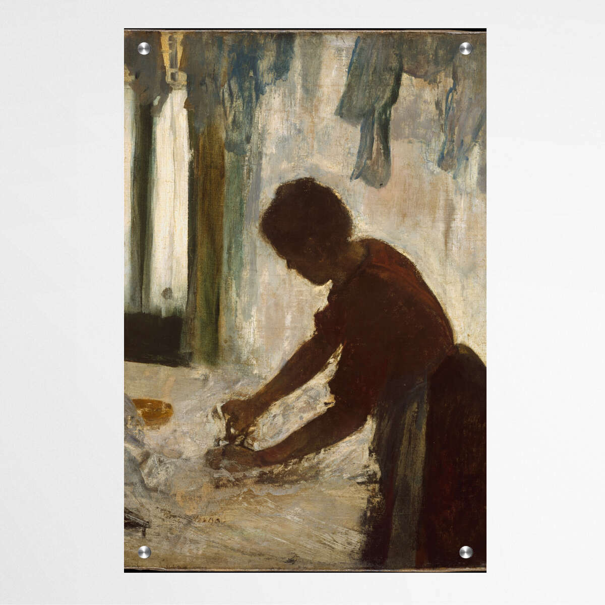 A Women Ironing by Edgar Degas | Edgar Degas Wall Art Prints - The Canvas Hive