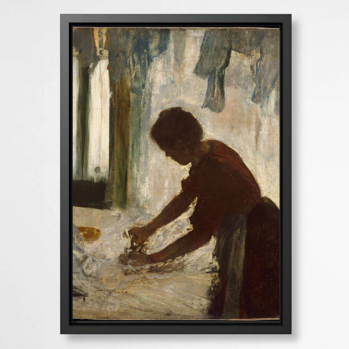 A Women Ironing by Edgar Degas | Edgar Degas Wall Art Prints - The Canvas Hive