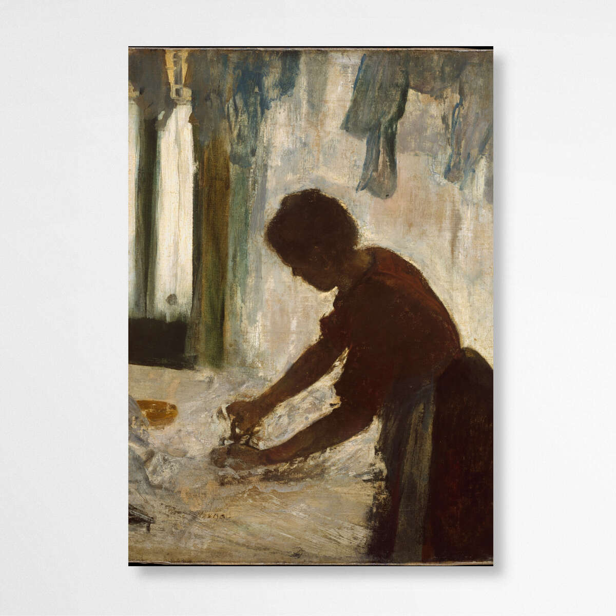 A Women Ironing by Edgar Degas | Edgar Degas Wall Art Prints - The Canvas Hive