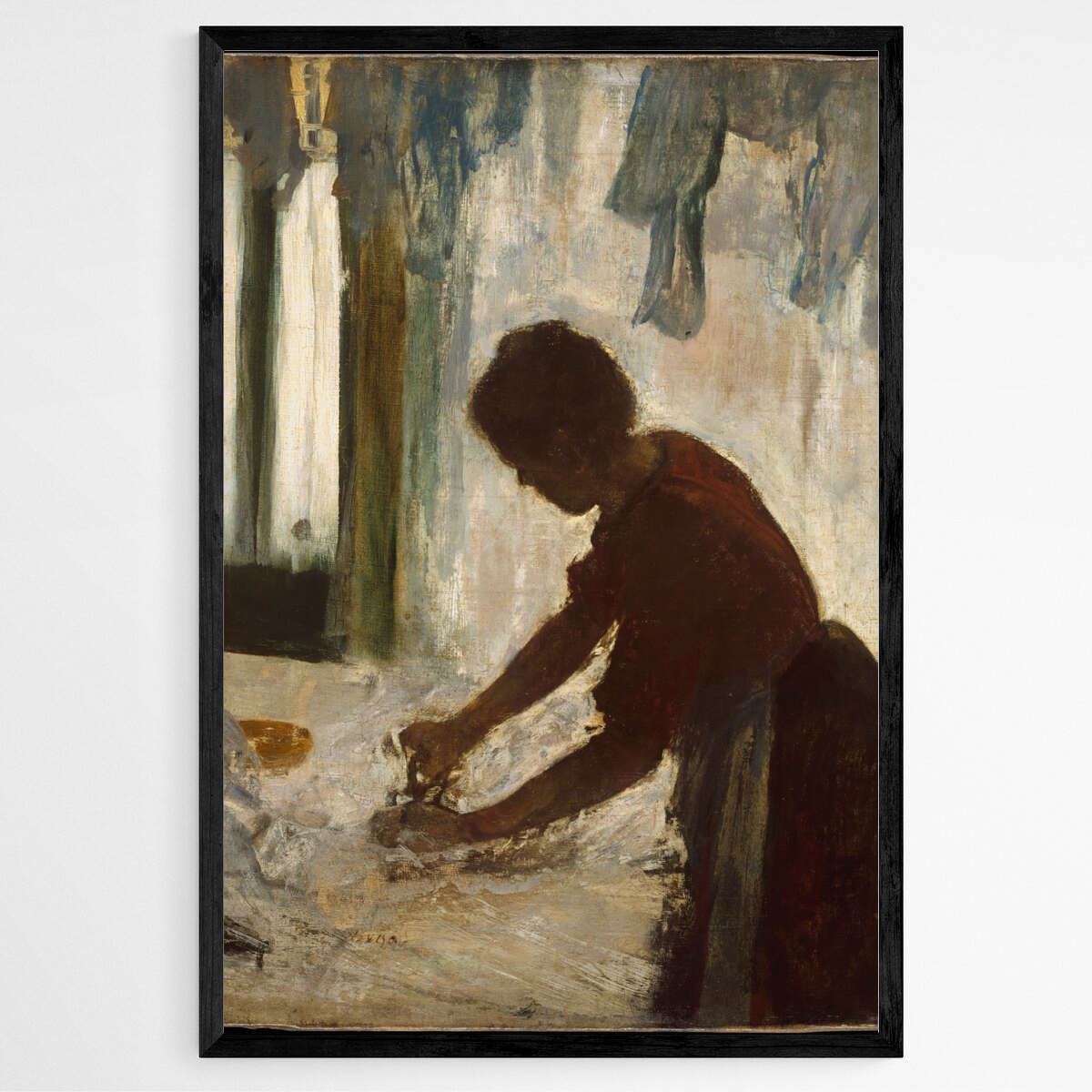 A Women Ironing by Edgar Degas | Edgar Degas Wall Art Prints - The Canvas Hive