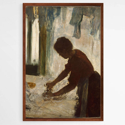 A Women Ironing by Edgar Degas | Edgar Degas Wall Art Prints - The Canvas Hive