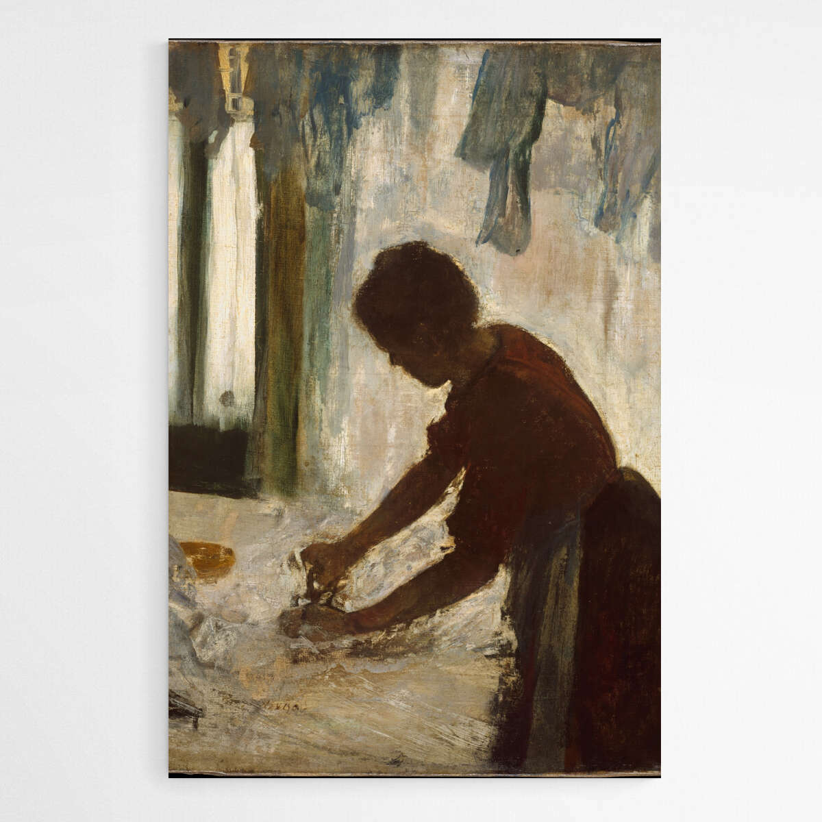 A Women Ironing by Edgar Degas | Edgar Degas Wall Art Prints - The Canvas Hive