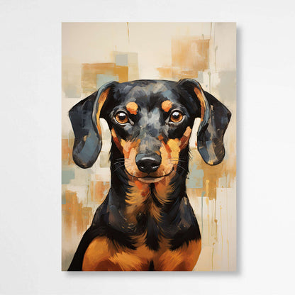 Abstract Dachshund Dog | Animals Wall Art Prints - The Canvas Hive