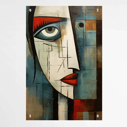 Abstract Face | Abstract Wall Art Prints - The Canvas Hive