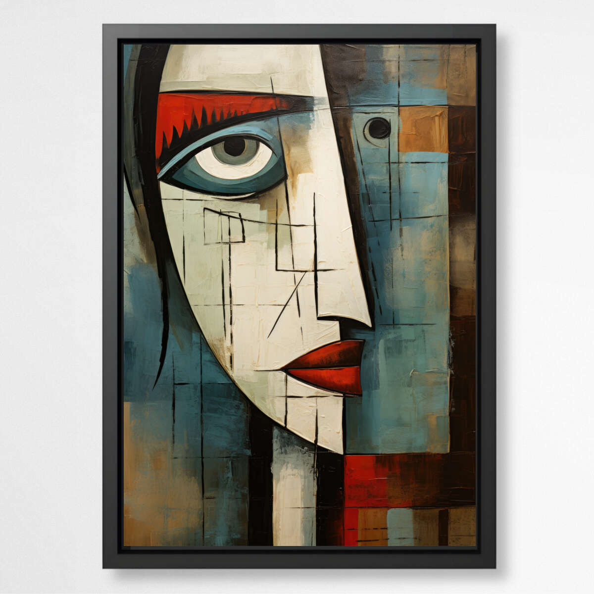 Abstract Face | Abstract Wall Art Prints - The Canvas Hive