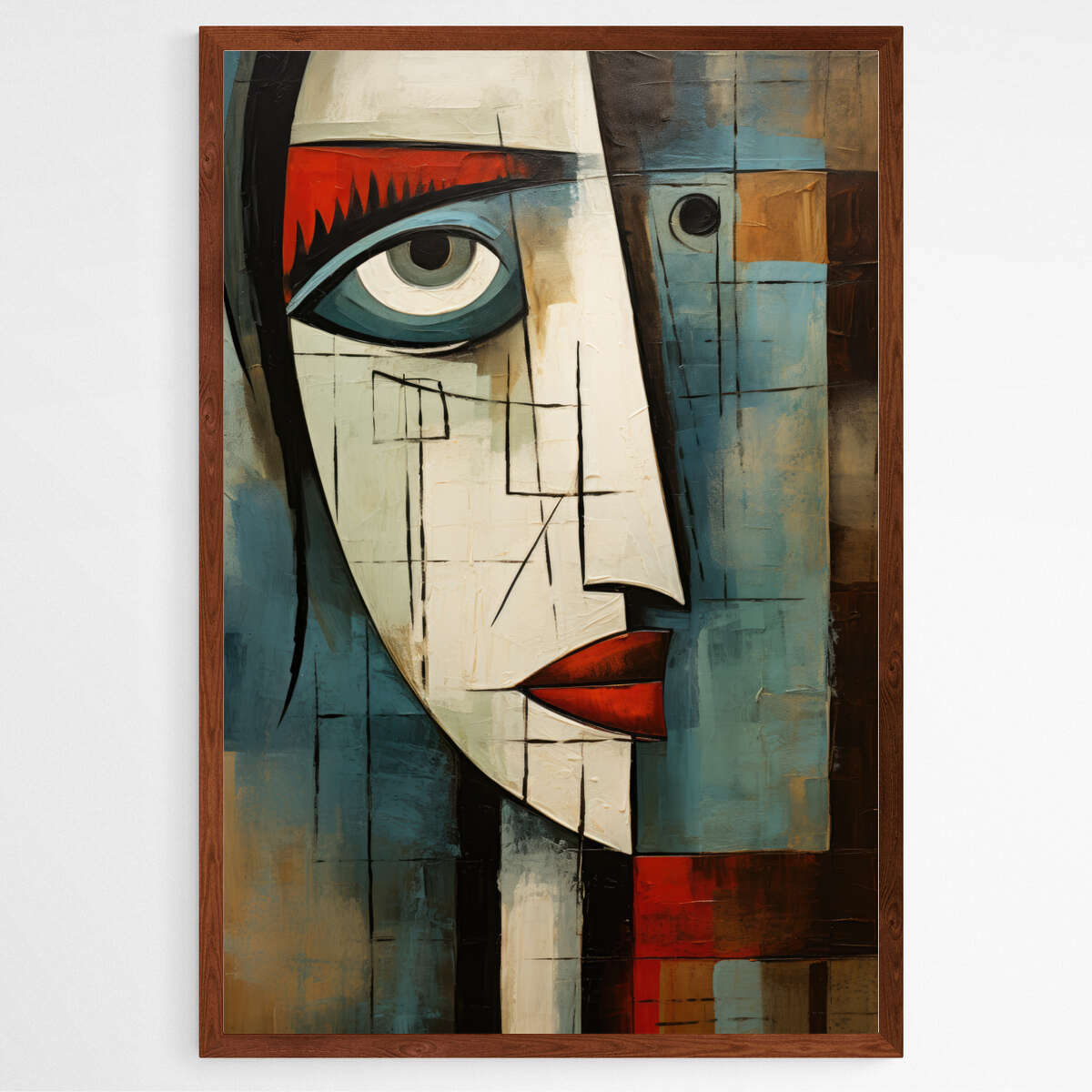 Abstract Face | Abstract Wall Art Prints - The Canvas Hive