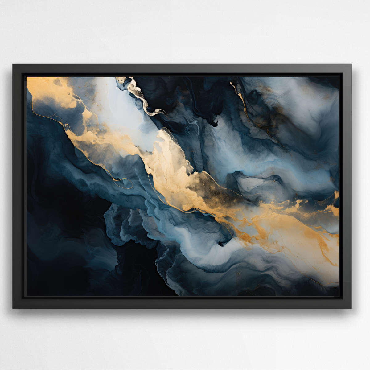 Abstract Fluid Art in Gray | Abstract Wall Art Prints - The Canvas Hive