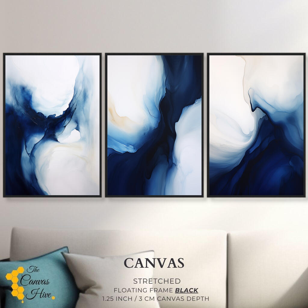 Abstract Fluid Transitions Set of 3 | Sets Wall Art Prints - The Canvas Hive
