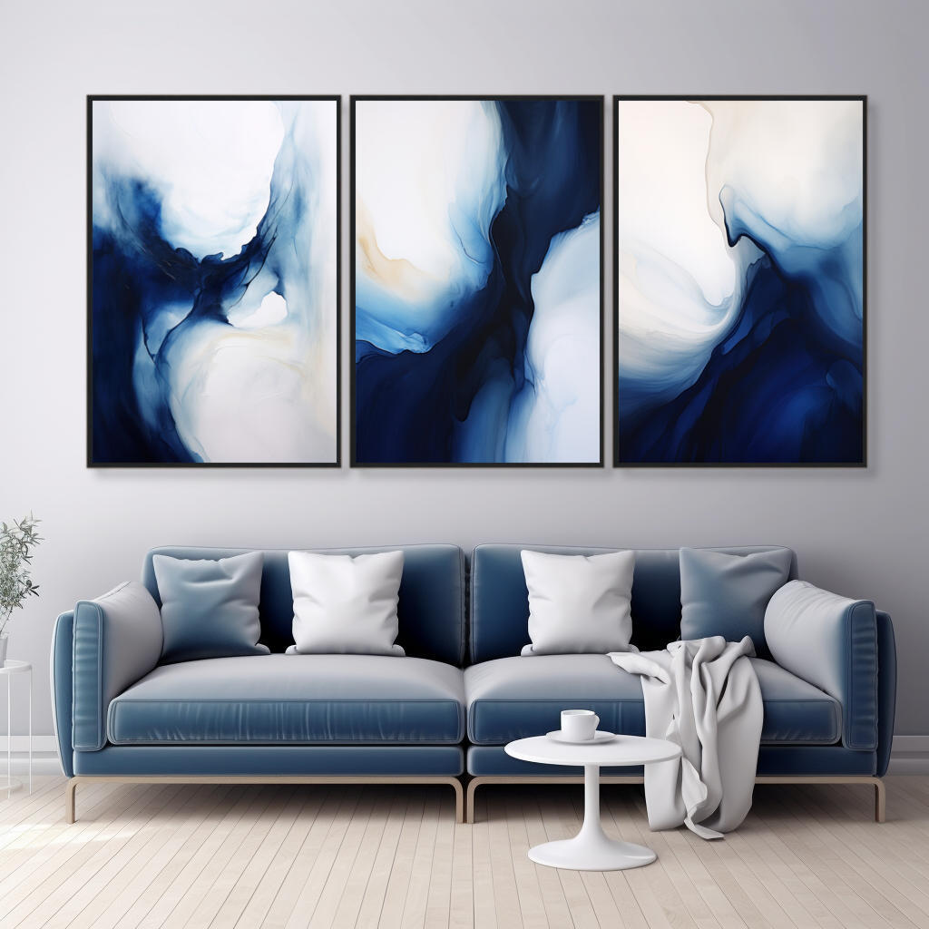 Abstract Fluid Transitions Set of 3 | Sets Wall Art Prints - The Canvas Hive