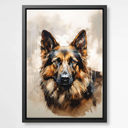 Abstract German Shepherd | Animals Wall Art Prints - The Canvas Hive