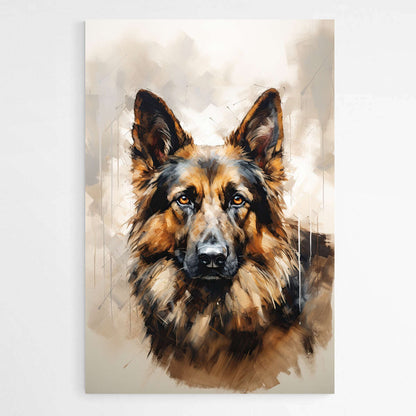 Abstract German Shepherd | Animals Wall Art Prints - The Canvas Hive