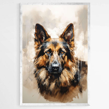 Abstract German Shepherd | Animals Wall Art Prints - The Canvas Hive