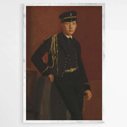 Achille De Gas Cadet Uniform Painting by Edgar Degas | Edgar Degas Wall Art Prints - The Canvas Hive