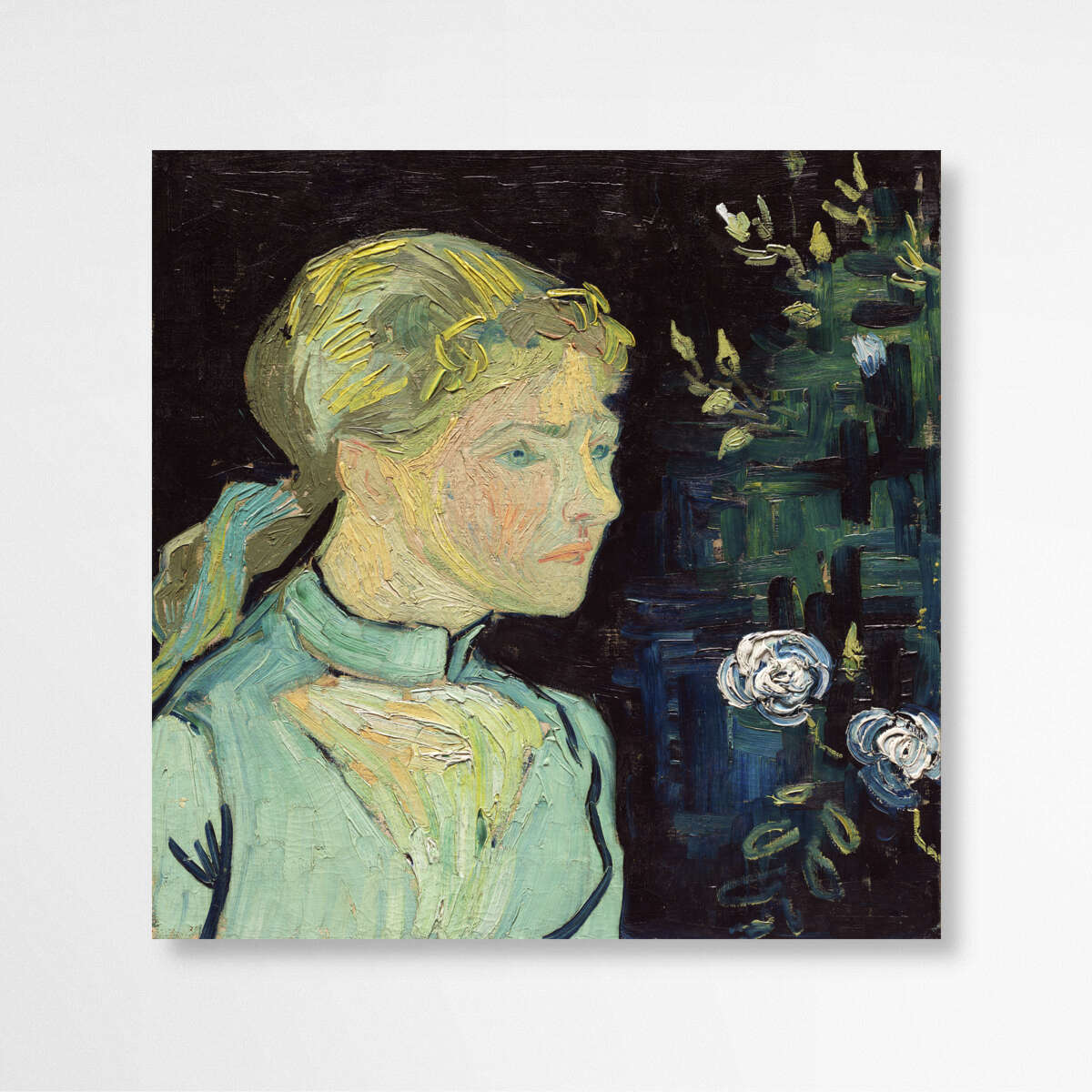 Adeline Ravoux by Vincent Van Gogh | Vincent Van Gogh Wall Art Prints - The Canvas Hive