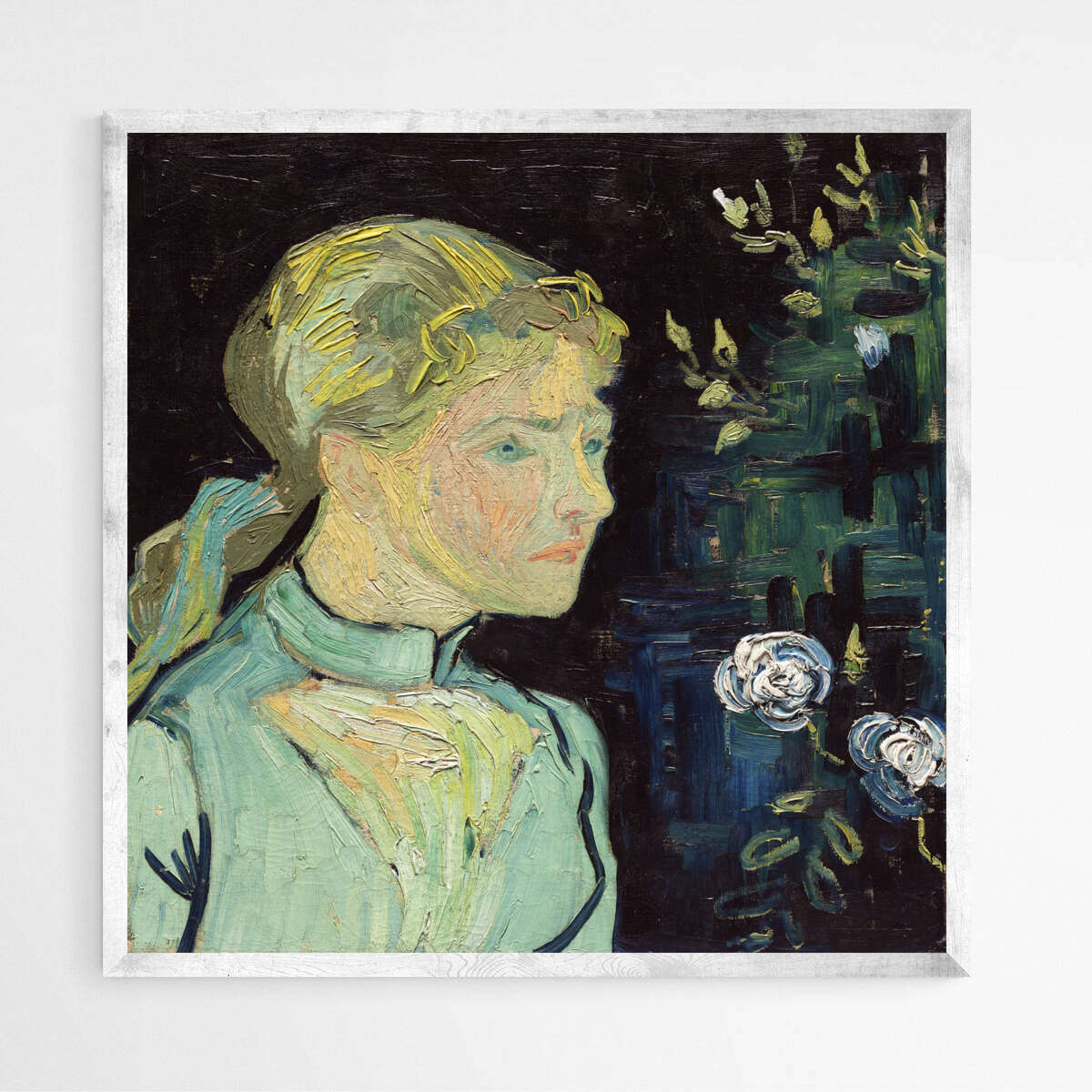 Adeline Ravoux by Vincent Van Gogh | Vincent Van Gogh Wall Art Prints - The Canvas Hive