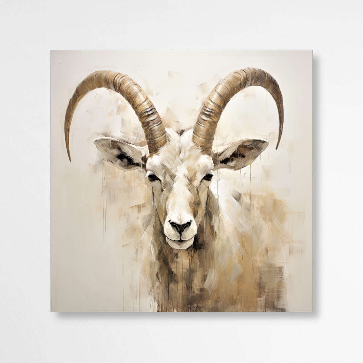 Antelope Beige Elegance | Animals Wall Art Prints - The Canvas Hive