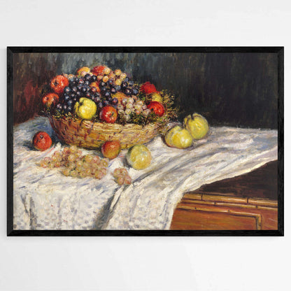 Apples and Grapes by Claude Monet | Claude Monet Wall Art Prints - The Canvas Hive