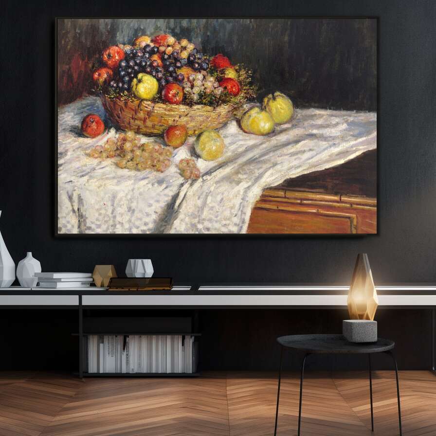 Apples and Grapes by Claude Monet | Claude Monet Wall Art Prints - The Canvas Hive