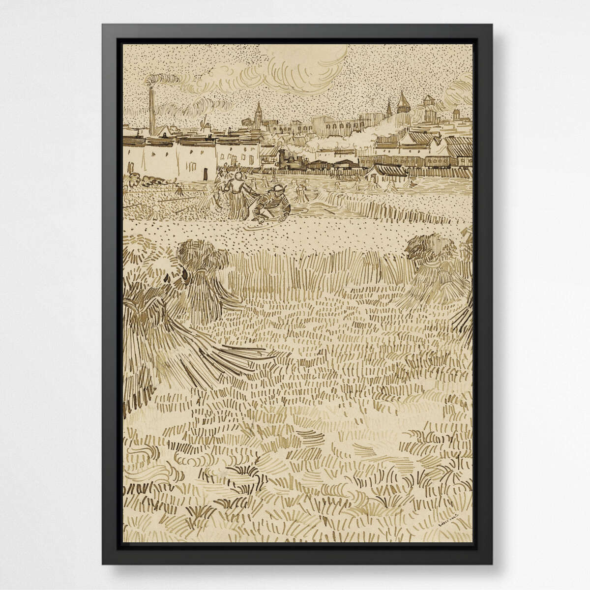 Arles View from the Wheatfields by Vincent Van Gogh | Vincent Van Gogh Wall Art Prints - The Canvas Hive