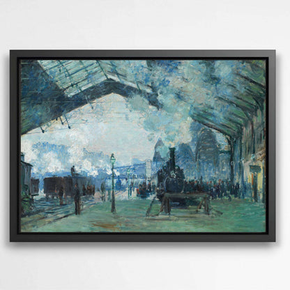 Arrival of the Normandy Train by Claude Monet | Claude Monet Wall Art Prints - The Canvas Hive