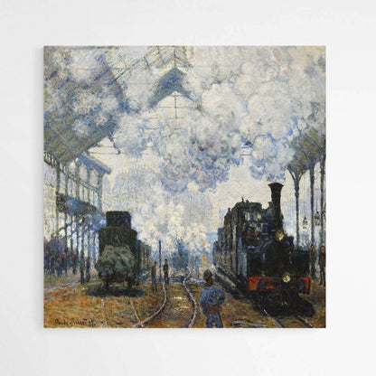 Arrival of the Normandy Train by Claude Monet | Claude Monet Wall Art Prints - The Canvas Hive