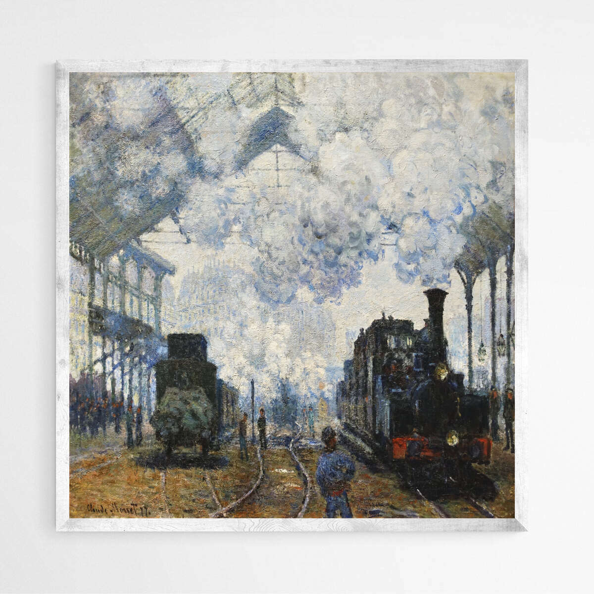 Arrival of the Normandy Train by Claude Monet | Claude Monet Wall Art Prints - The Canvas Hive