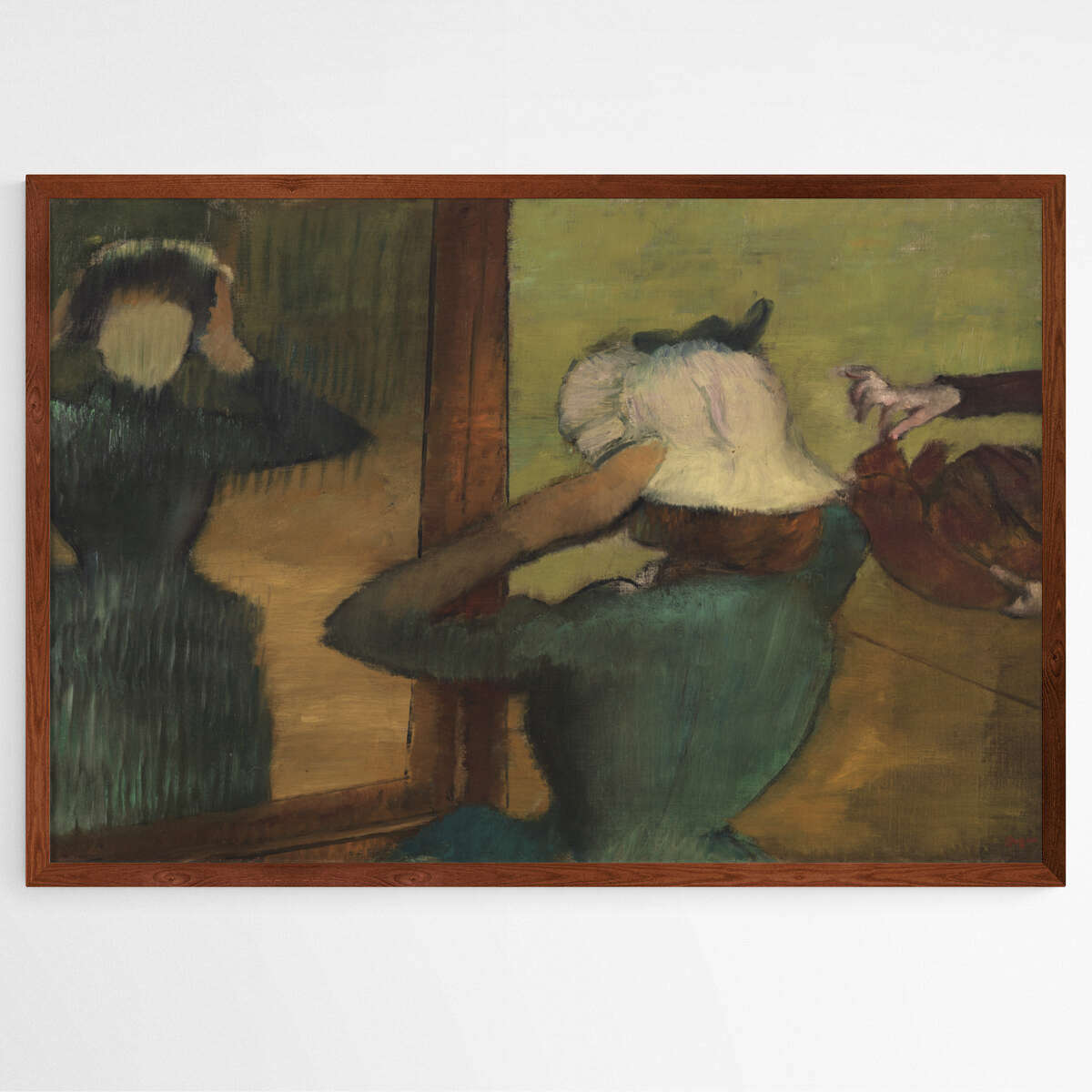 At the Milliner Painting by Edgar Degas | Edgar Degas Wall Art Prints - The Canvas Hive