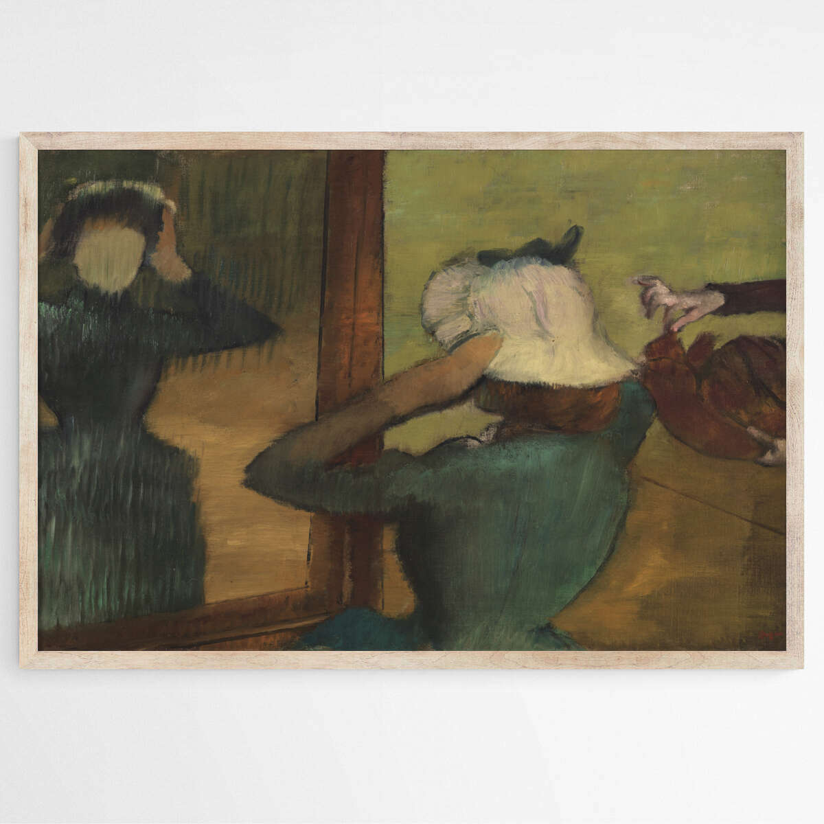 At the Milliner Painting by Edgar Degas | Edgar Degas Wall Art Prints - The Canvas Hive