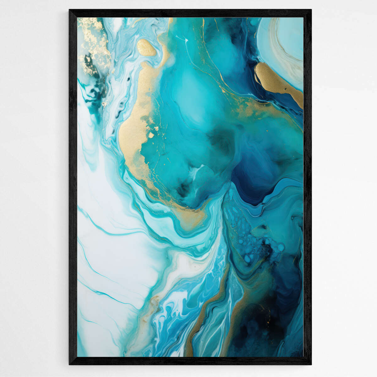 Azure Allure | Abstract Wall Art Prints - The Canvas Hive