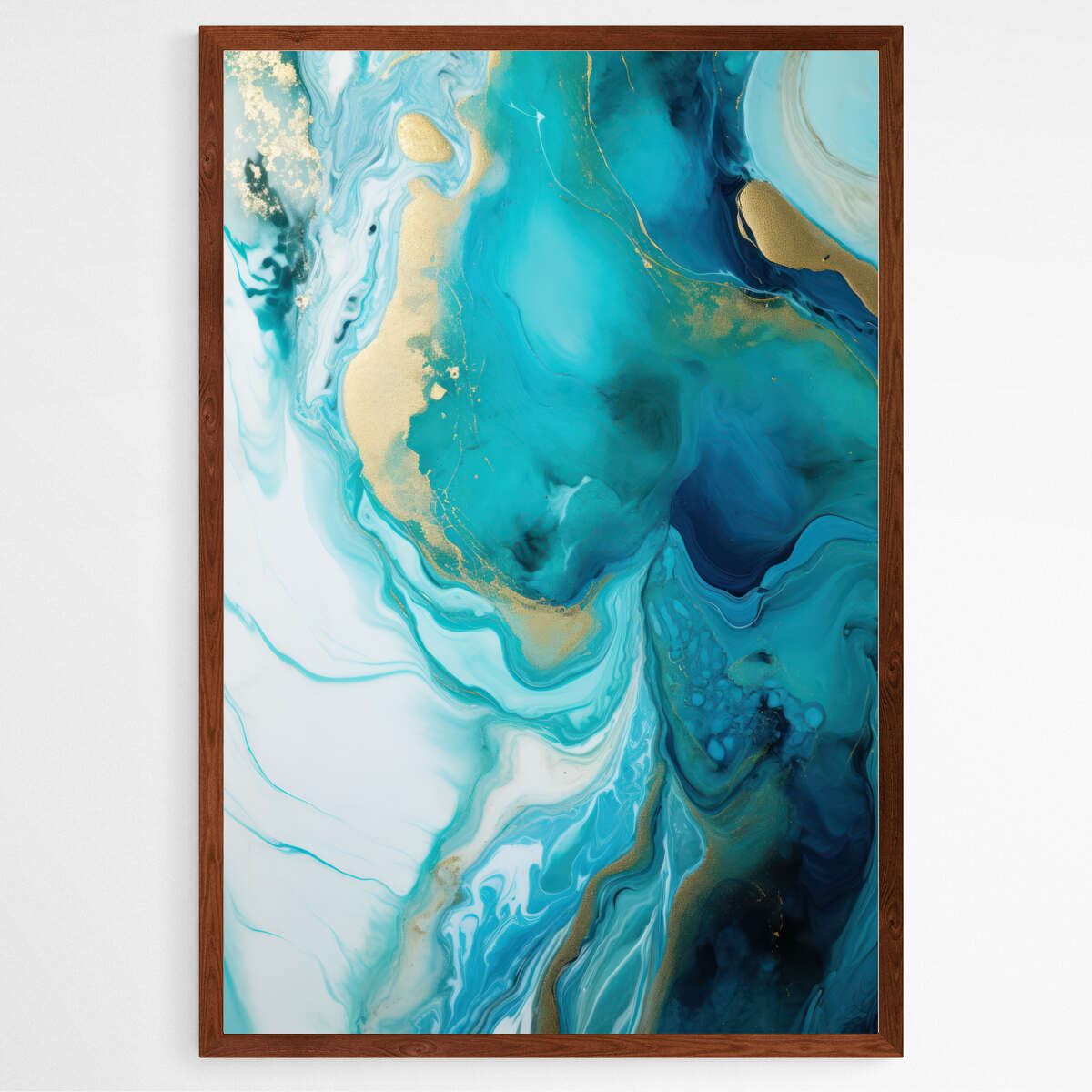 Azure Allure | Abstract Wall Art Prints - The Canvas Hive
