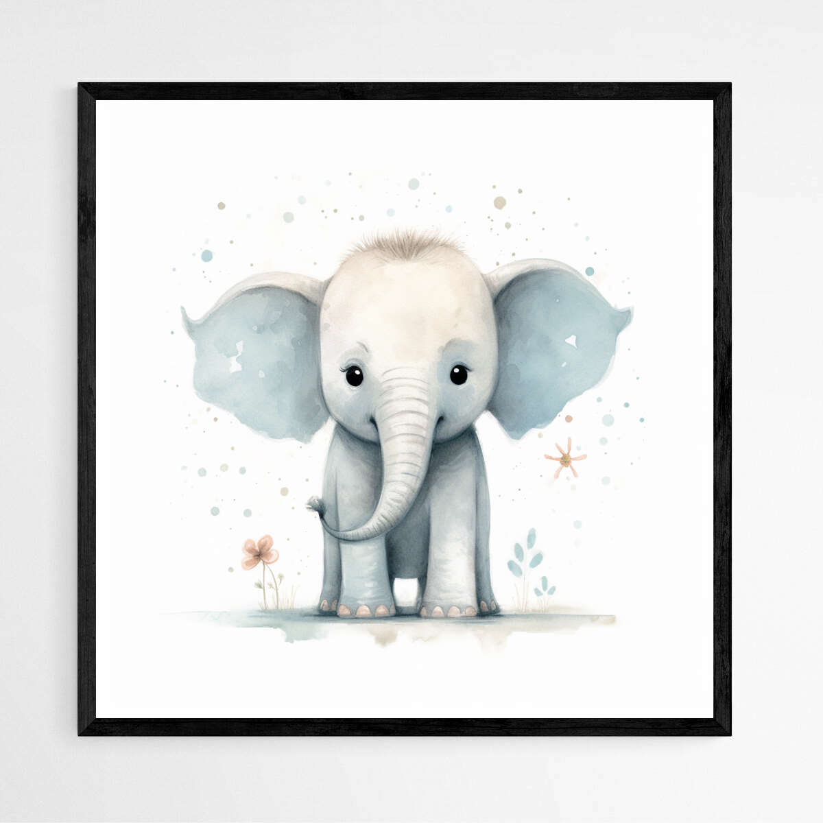 Baby Elephant | Nursery Wall Art Prints - The Canvas Hive