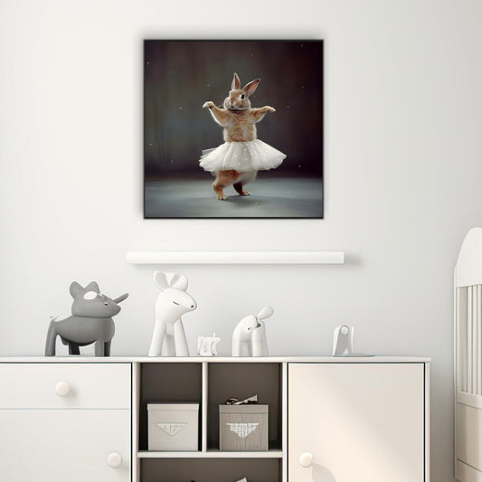 Ballerina Rabbit | Nursery Wall Art Prints - The Canvas Hive