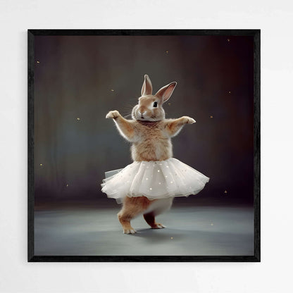 Ballerina Rabbit | Nursery Wall Art Prints - The Canvas Hive