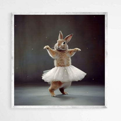 Ballerina Rabbit | Nursery Wall Art Prints - The Canvas Hive