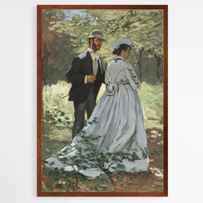 Bazille and Camille by Claude Monet | Claude Monet Wall Art Prints - The Canvas Hive