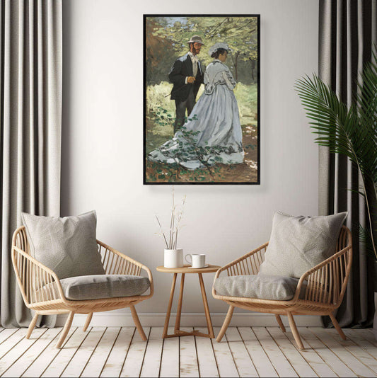 Bazille and Camille by Claude Monet | Claude Monet Wall Art Prints - The Canvas Hive