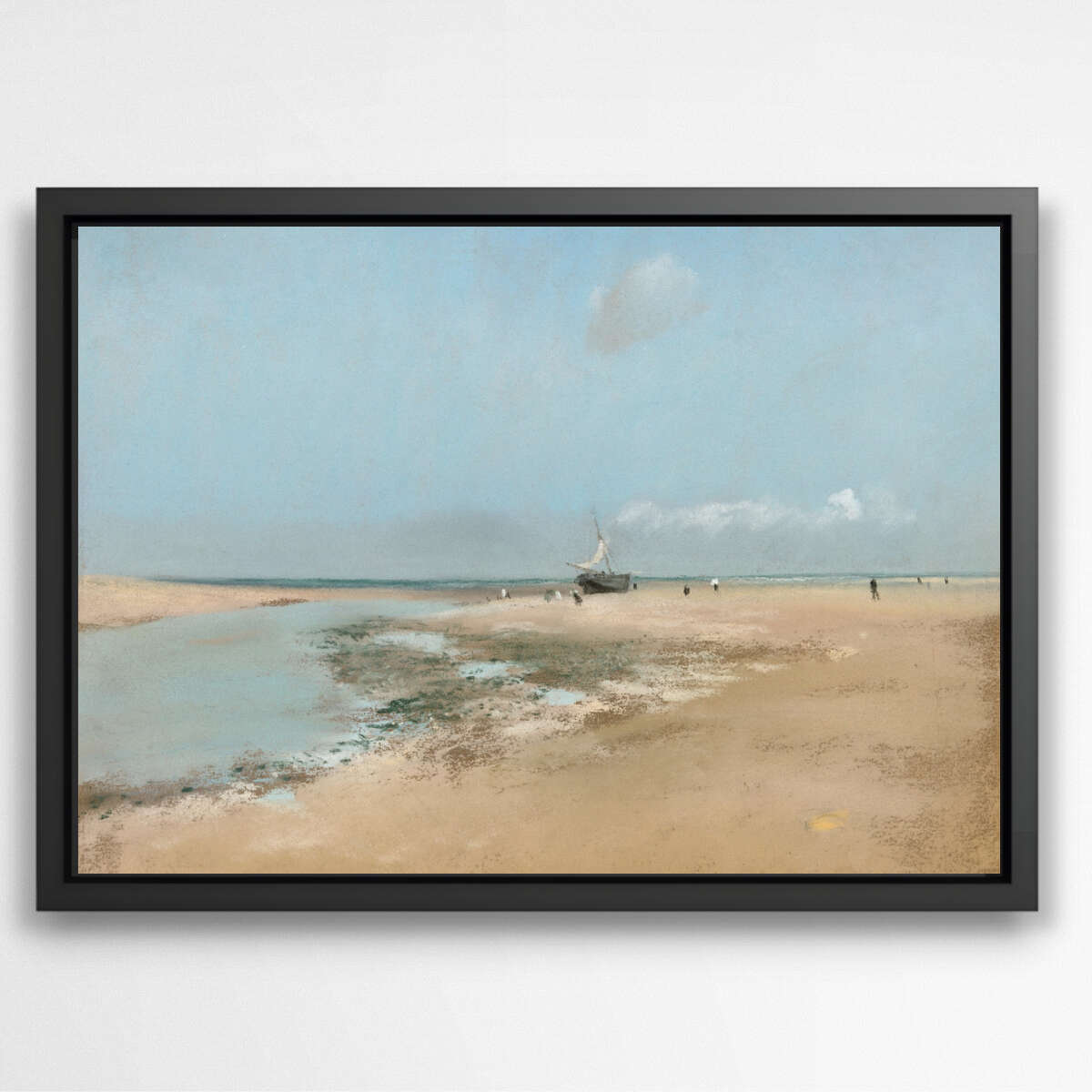 Beach at Low Tide (Mouth of the River) by Edgar Degas | Edgar Degas Wall Art Prints - The Canvas Hive