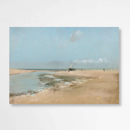 Beach at Low Tide (Mouth of the River) by Edgar Degas | Edgar Degas Wall Art Prints - The Canvas Hive