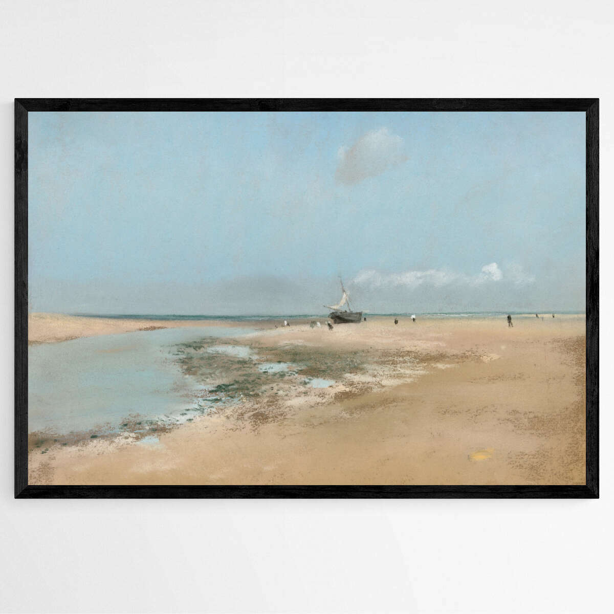 Beach at Low Tide (Mouth of the River) by Edgar Degas | Edgar Degas Wall Art Prints - The Canvas Hive