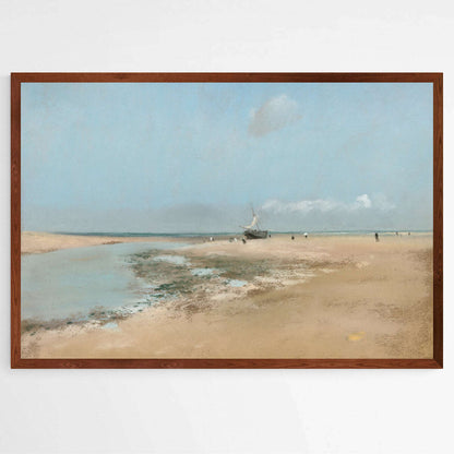 Beach at Low Tide (Mouth of the River) by Edgar Degas | Edgar Degas Wall Art Prints - The Canvas Hive