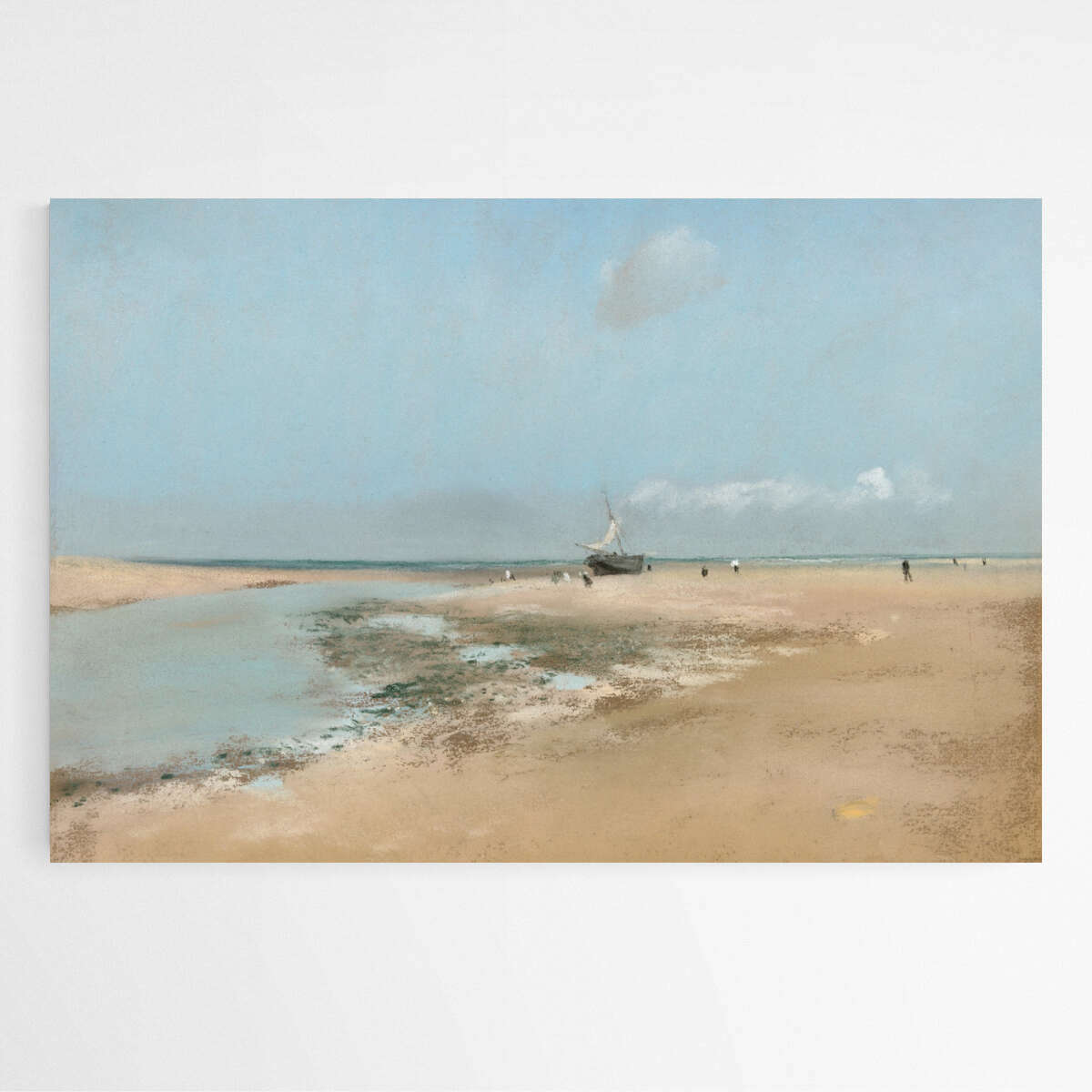 Beach at Low Tide (Mouth of the River) by Edgar Degas | Edgar Degas Wall Art Prints - The Canvas Hive