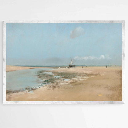 Beach at Low Tide (Mouth of the River) by Edgar Degas | Edgar Degas Wall Art Prints - The Canvas Hive