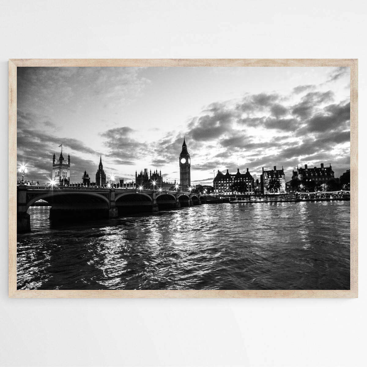 Big Ben by the River Thames | Destinations Wall Art Prints - The Canvas Hive