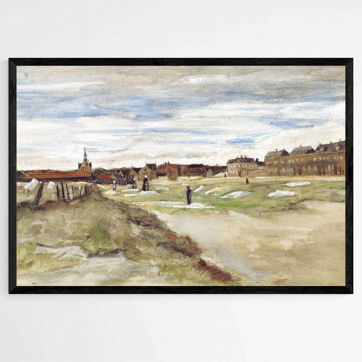 Bleaching Ground at Scheveningen by Vincent Van Gogh | Vincent Van Gogh Wall Art Prints - The Canvas Hive