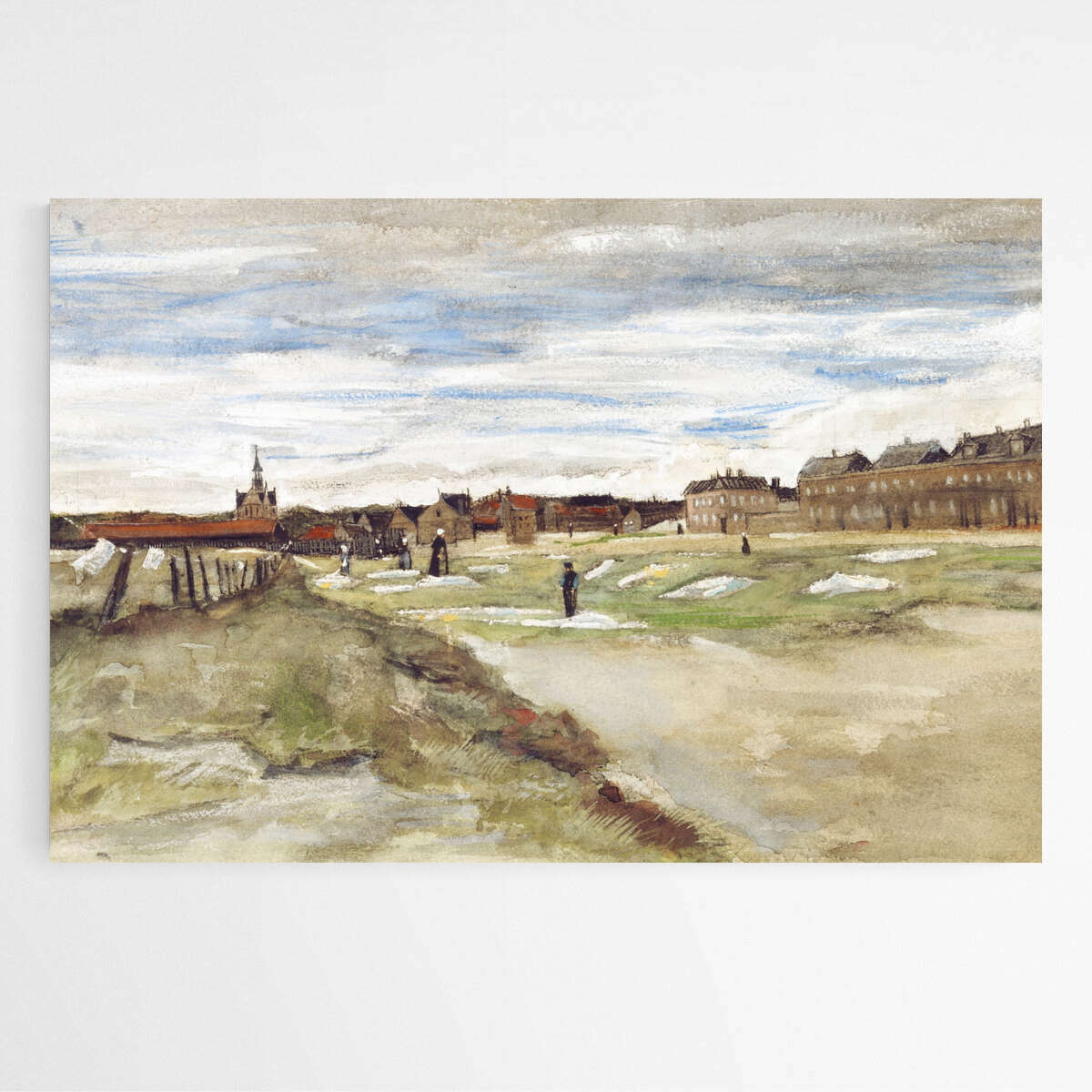 Bleaching Ground at Scheveningen by Vincent Van Gogh | Vincent Van Gogh Wall Art Prints - The Canvas Hive