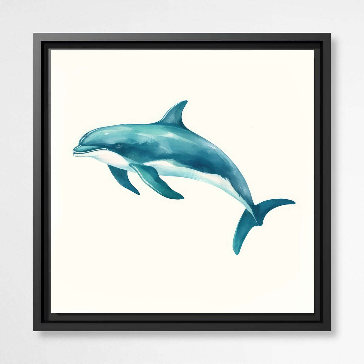 Blue Dolphine | Sea Life Wall Art Prints - The Canvas Hive