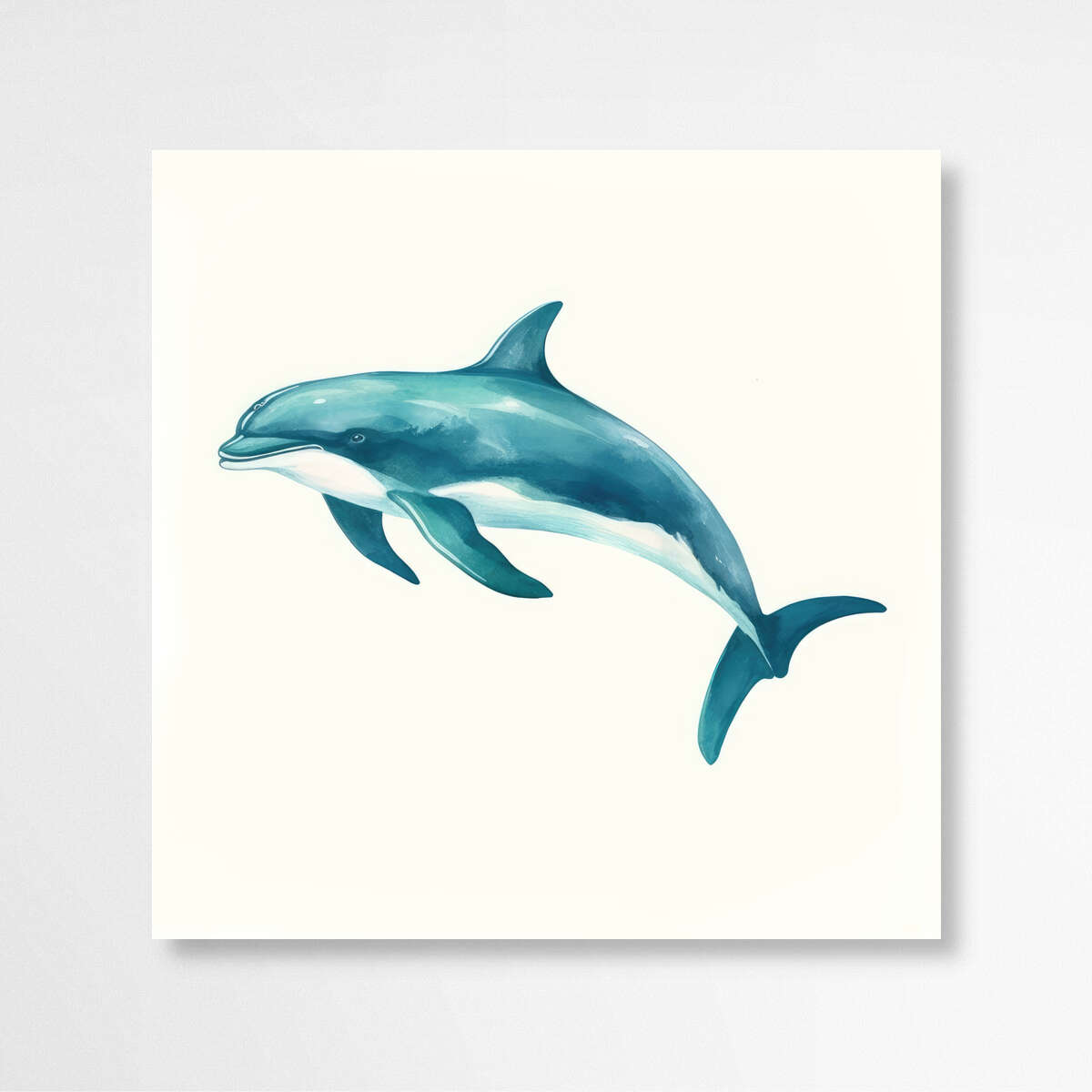 Blue Dolphine | Sea Life Wall Art Prints - The Canvas Hive