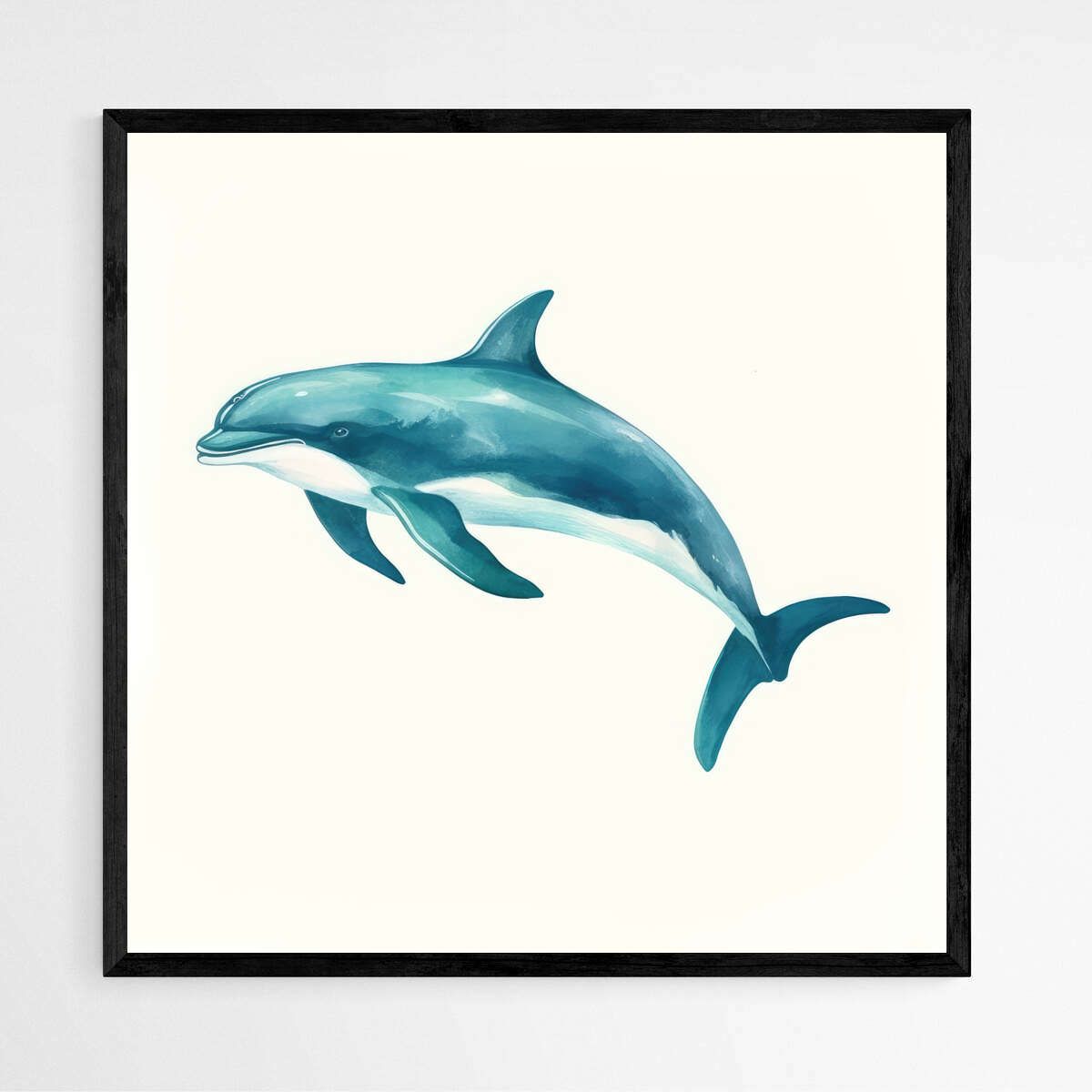 Blue Dolphine | Sea Life Wall Art Prints - The Canvas Hive