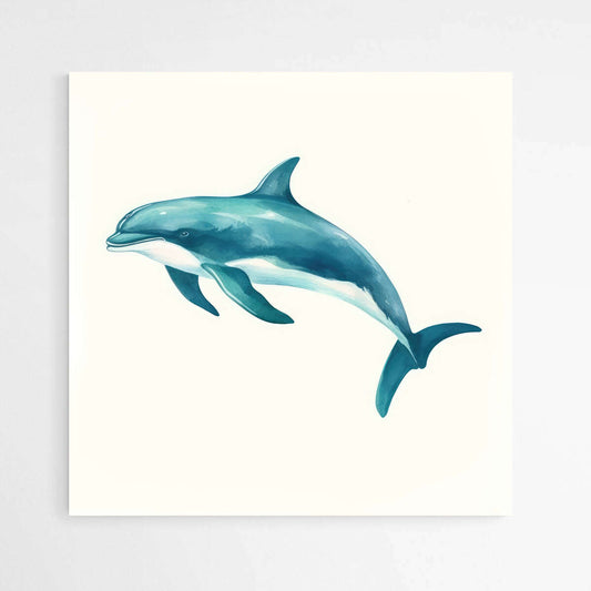 Blue Dolphine | Sea Life Wall Art Prints - The Canvas Hive