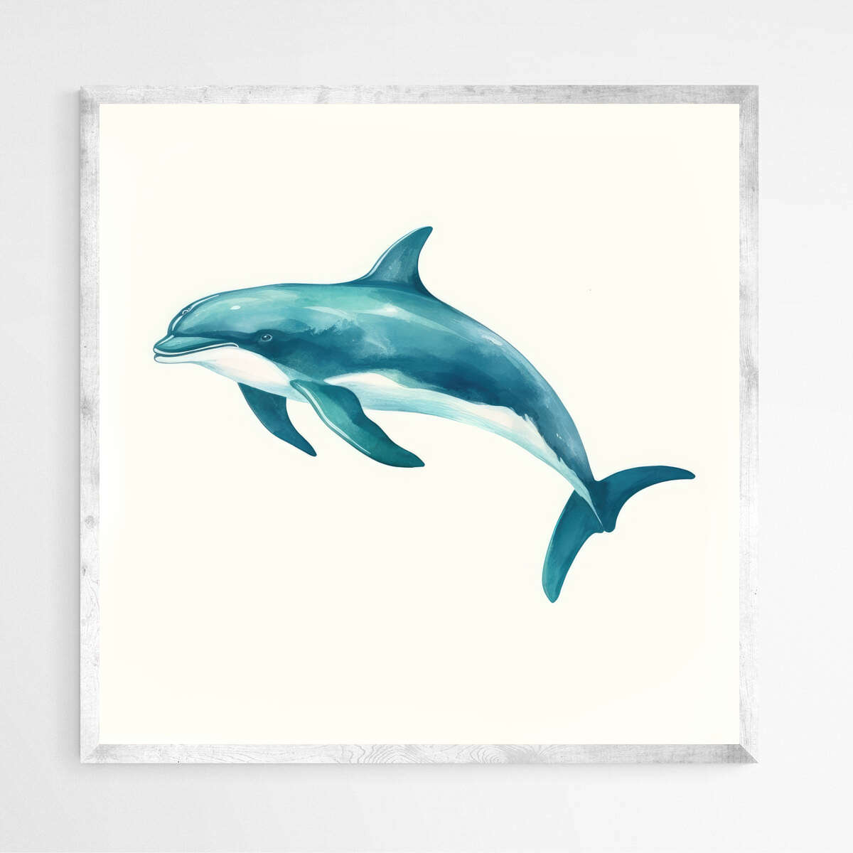 Blue Dolphine | Sea Life Wall Art Prints - The Canvas Hive